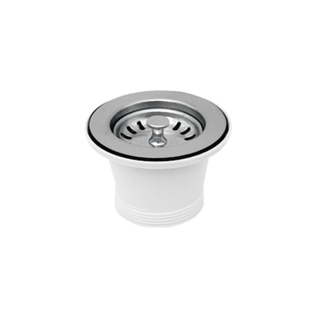 Whitehaus 2.5" Basket Strainer W/ Lift Stopper, Stainless Steel NRNW2-SS
